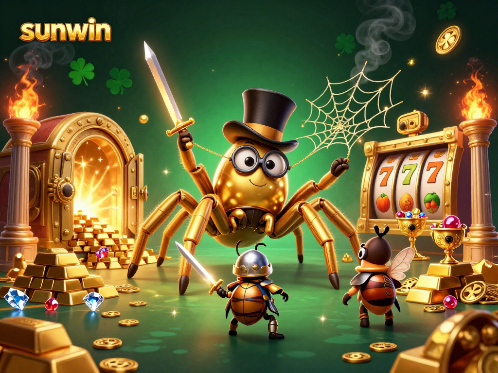 Experience the excitement of sunwin casino with a vibrant 3D scene brimming with treasures!